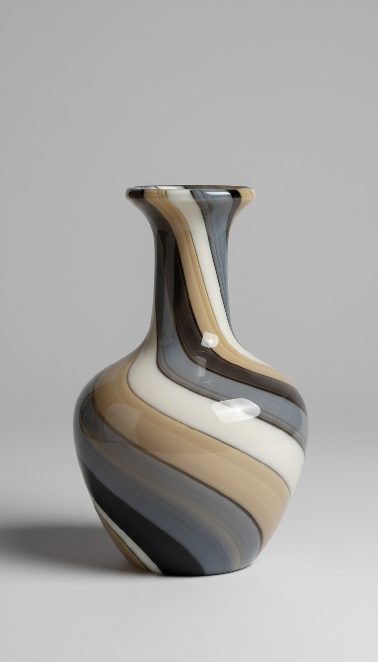 Artisan Glass Vase Handblown Form