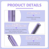 Portable Mini Hair Straightener Cordless Rechargeable Mini Adjustable Hair Straightener Hot Comb